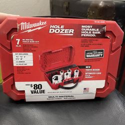 New Milwaukee Hole Dozer Bi-Metal Hole Saw 7 Piece Kit!
