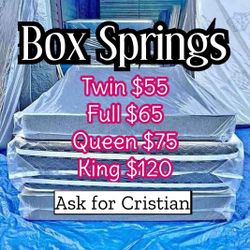 Box Springs  Twin box Full box  Queen box  King box  Bases para colchon  Box spring 