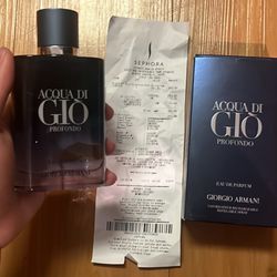 Aqcua Di Gio Profondo Cologne