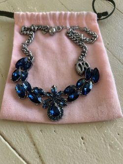 Blue Crystal Statement Necklace Kate Spade