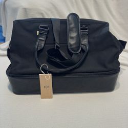 BÉIS BLACK AUTHENTIC WEEKEND TRAVEL BAG MISSING STRAP 