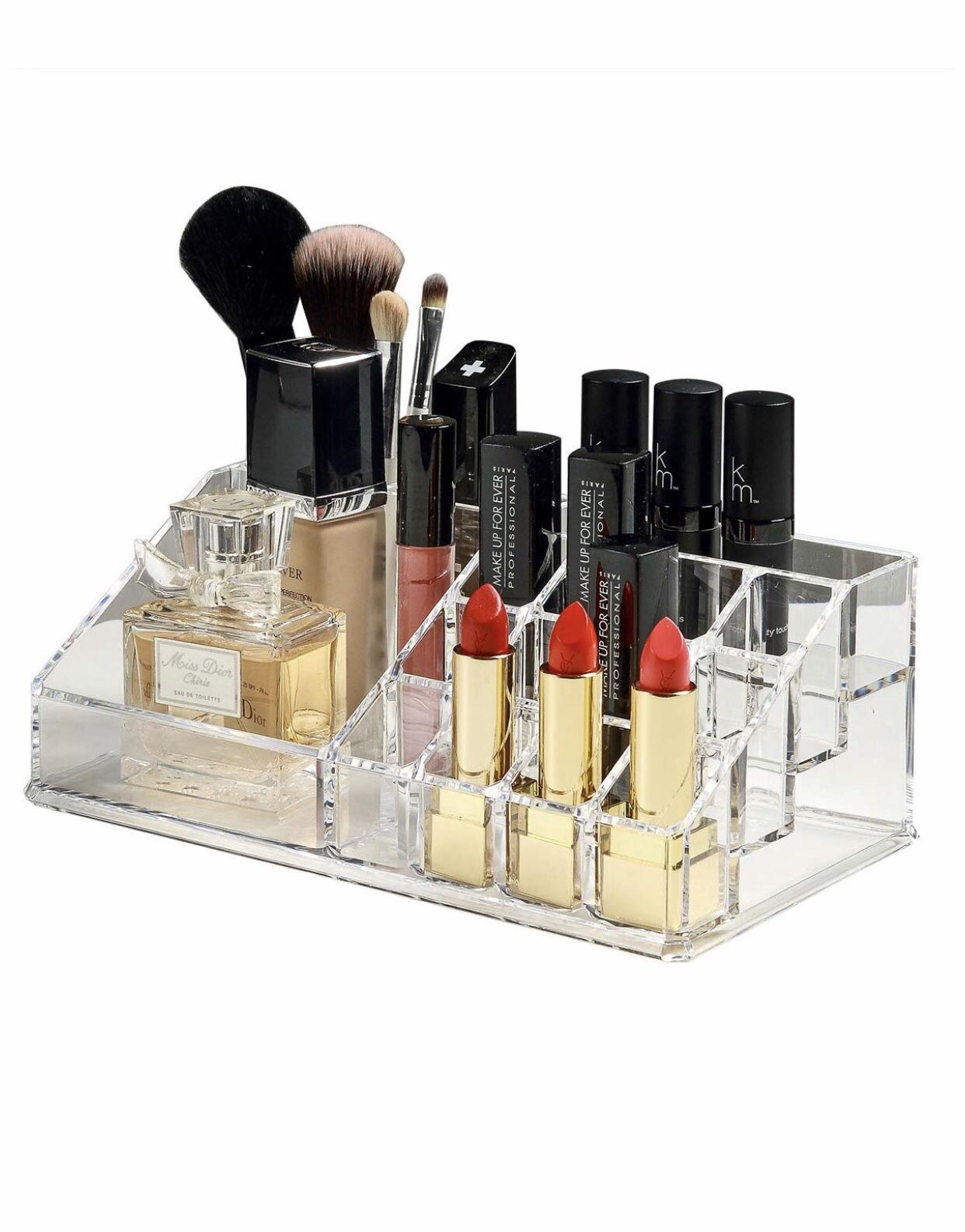 Brand New in box Cosmetic Organizer Brush Holder Makeup Palette Organizer Multifunctional and Large Capacity Save Space, Multifunctional & large cap