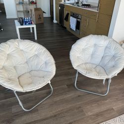 Saucer chairs - Set Of 2