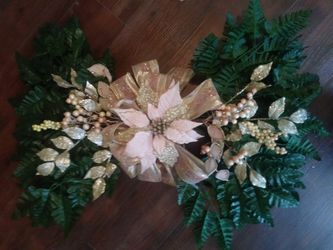 Christmas handmade swag wreath for door