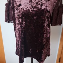 Valvet Burgandy Shirt XL