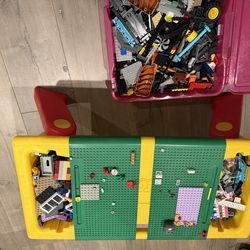 Lego table and Legos