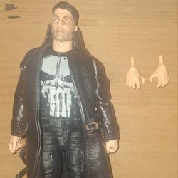 The Punisher w/Custom Wired Jacket (Marvel Legends, Netflix, MCU, Man-Thing BAF Wave, Daredevil, Frank Castle)