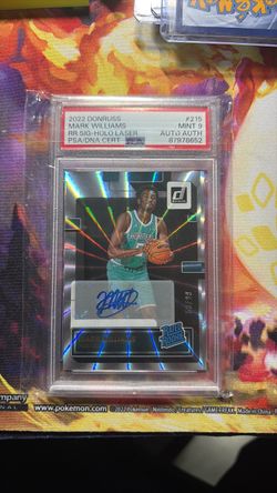 2022 Donruss Mark Williams RR Sig-Holo Laser Auto PSA 9