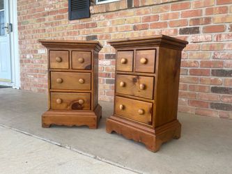 Solid Wood Pine Nightstands