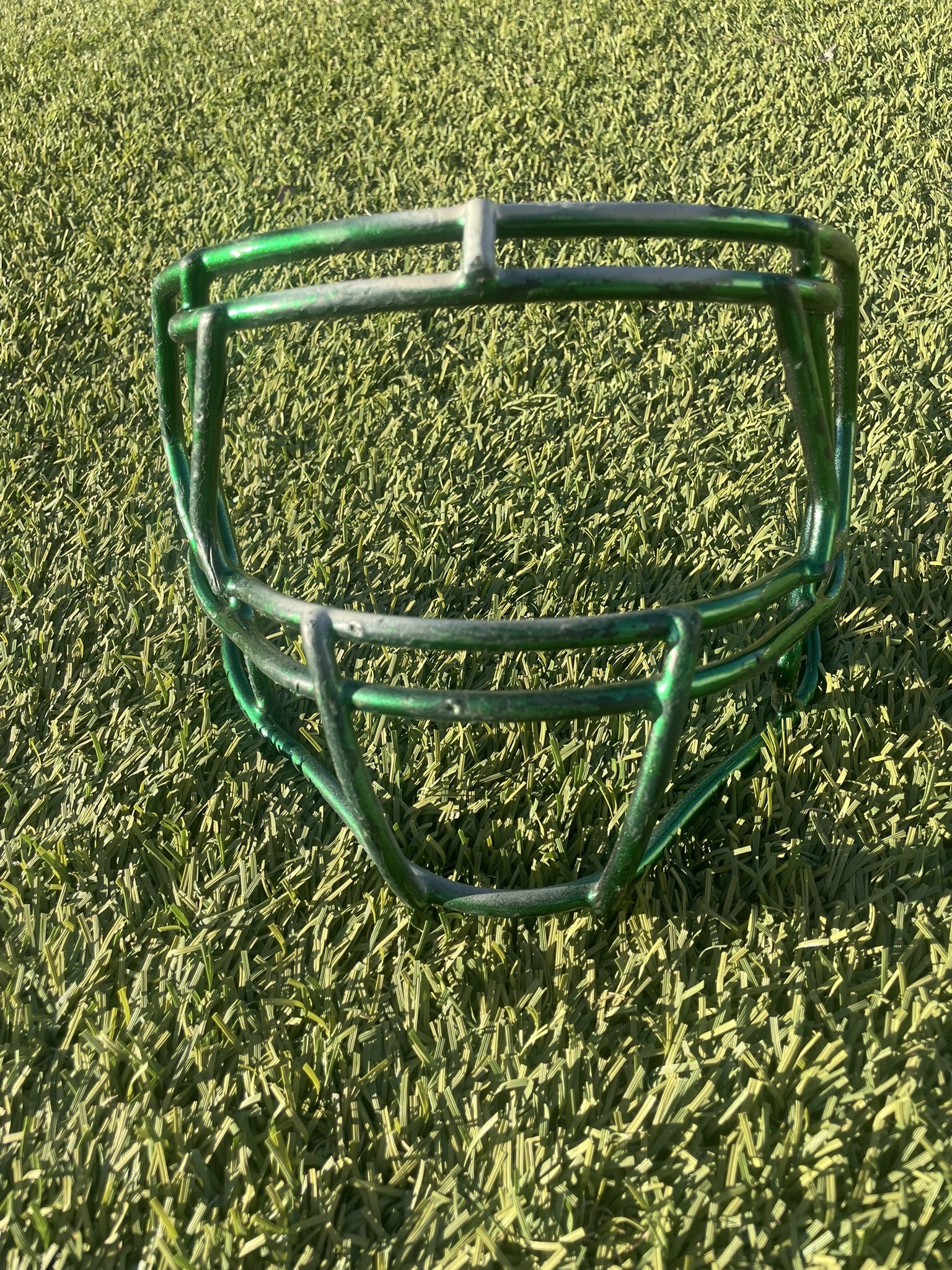 green riddell facemask