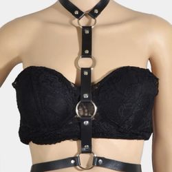 New Black Style PU Leather Decor Body Jewelry 