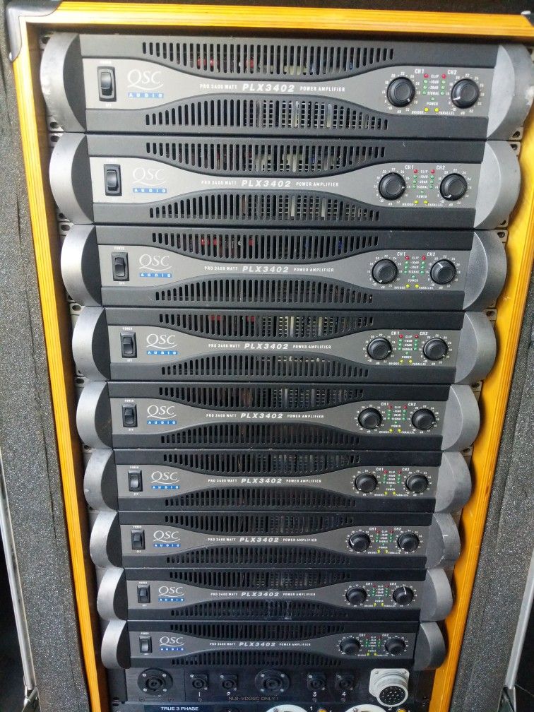 Qsc PLX3402 Power Amplifier 3400 Watts Light Weight Multiple Available