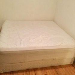 King Size bed with two twin box springs as base