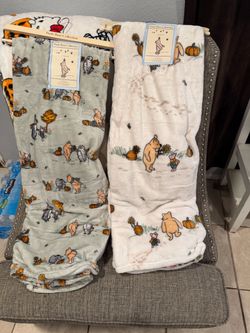 Pooh Bear Collection Throw Blankets – Set of 2