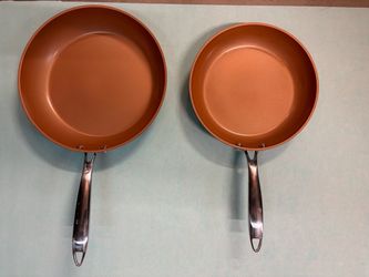 Gotham Steel Pro 2-Pc Ceramic Nonstick Fry Pan Set – 11” & 9.5”