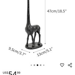 2 Giraffe paper towel holders, toilet paper holders or kitchen towels