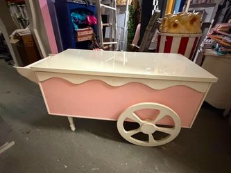 Pink Candy Cart Dessert Display Cart – Event & Party Decor