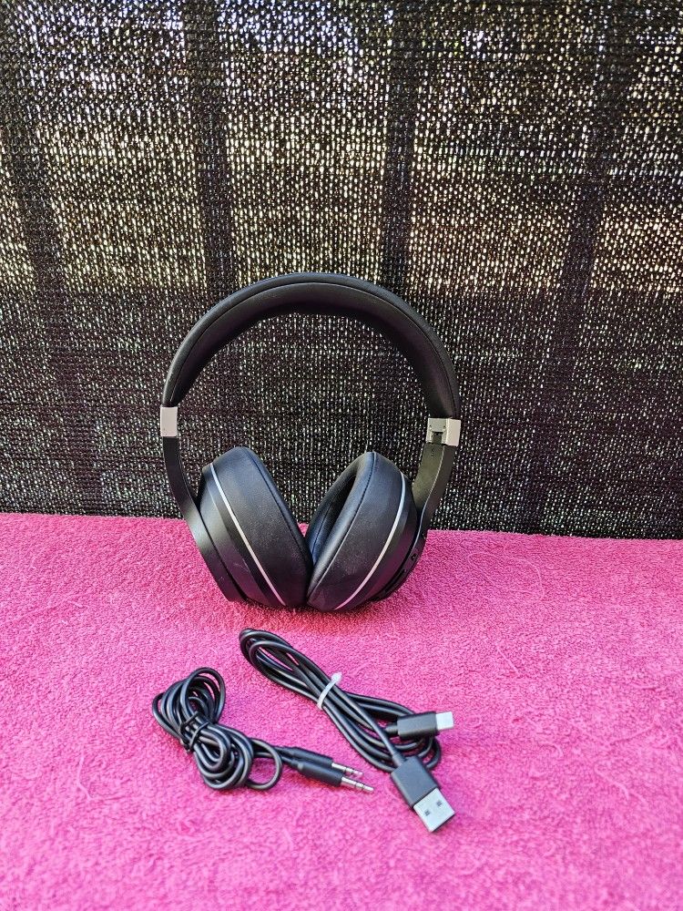 Vankyo C751 Wireless Bluetooth Noise Cancelling Black Headphones - Model V9D