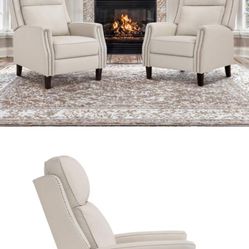 Brand New Real Leather 2 Recliners 