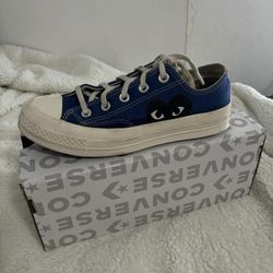 Blue CDG Converse 