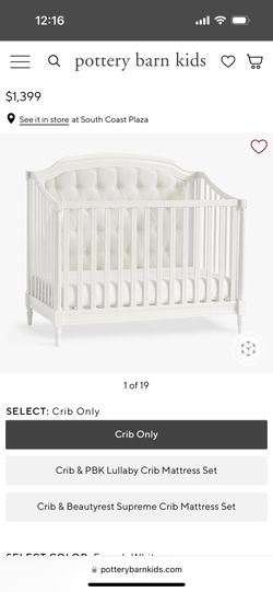 “Blythe” Crib - Crate & Barrel Kids