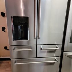 Kitchen Aid Refrigerator 5 door stainless steel