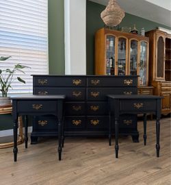 Dresser and Nightstand Set by Heywood Wakefield
