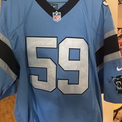 Luke Kuechly Authentic Stitched  Jersey Size M