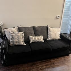 Black And Silver Couch  !!