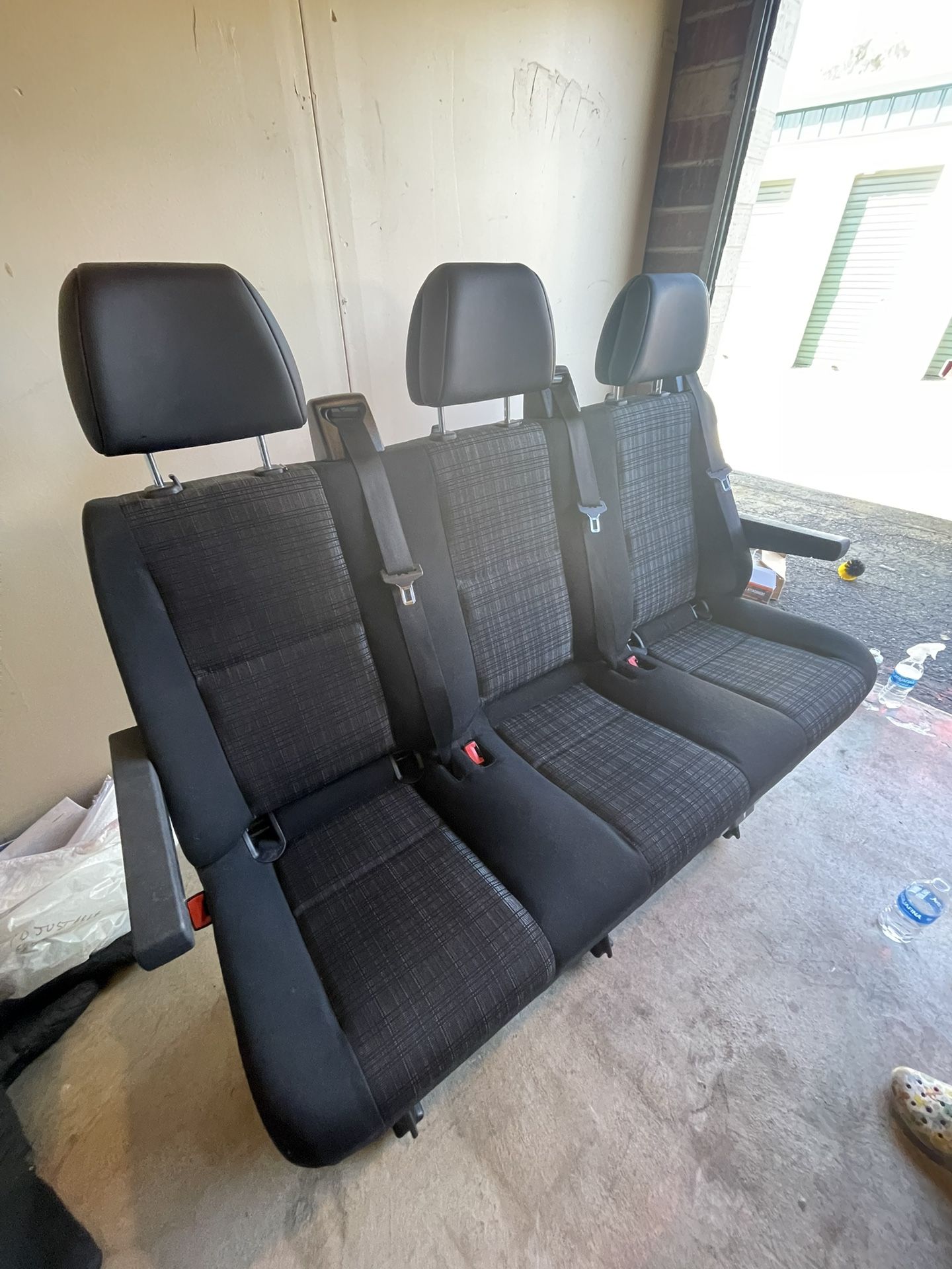 2007-2018 Mercedes-Benz Sprinter OEM 3 PASSENGER rear Seats Seat CLOTH