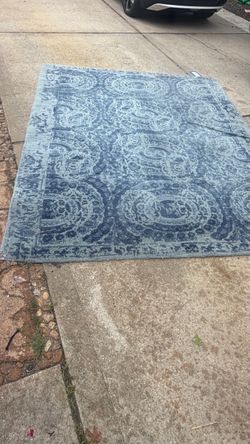 Blue area rug