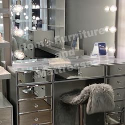 Vanity Set Hollywood Frameless Mirror LED Light Makeup Table✨New