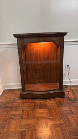 Bookshelf with light