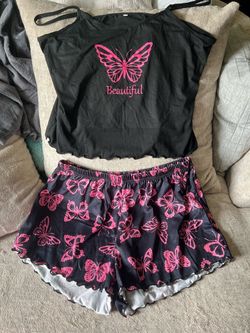 Butterfly Pattern Women’s Pajama Set
