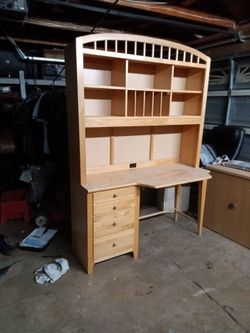 Book shelf and desk $ 150 o.b.o