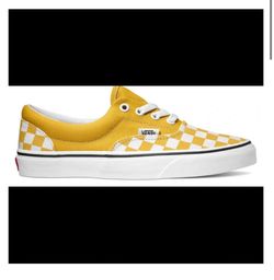 Vans Off The Wall Yellow Checkered Shoes