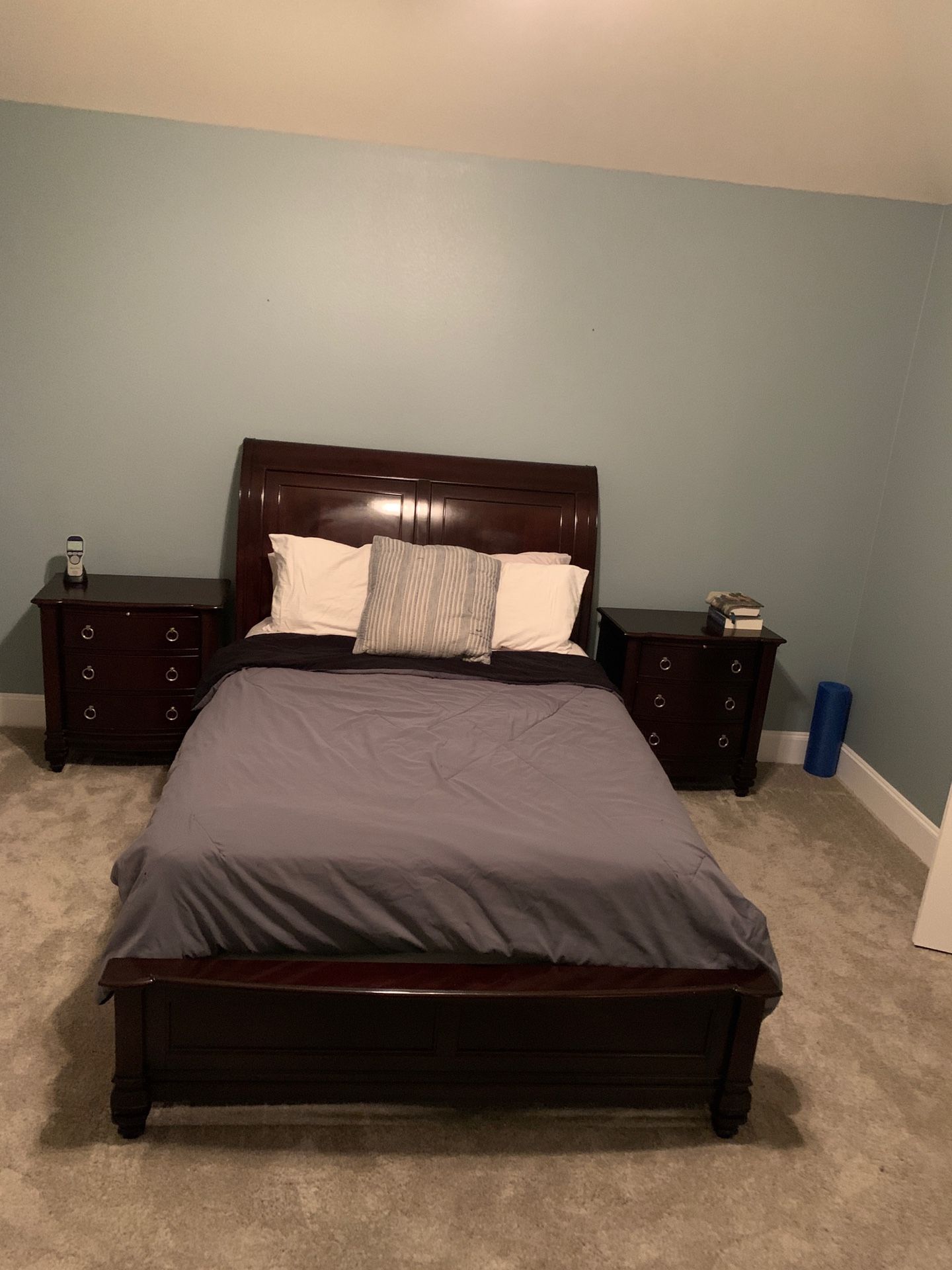 Queen Size Bed Frame And Mattress With Box Spring 