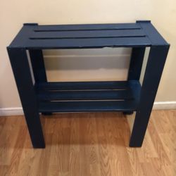 Blue Wood Shelves/ Read Description And Look At The Pictures 