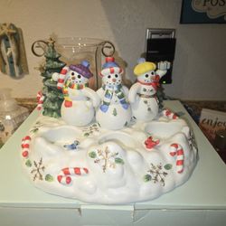 Partylite Snowman Candle Holder