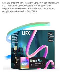 Supercolor Neon Flex Light •16 Feet • NEW IN BOX