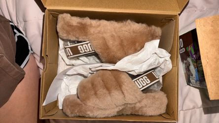 UGG Fluffy Slippers in Original Box