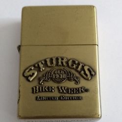 Sturgis Zippo Lighter And Case