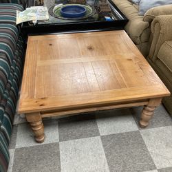 Haverty’s Square Pine Coffee Table