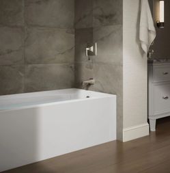Kohler Irvine 60" x 32" Alcove Bath with Right Hand Drain