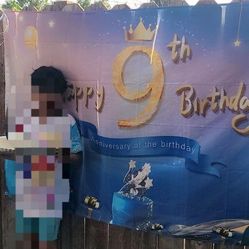 Happy Birthday Back Wall Drop