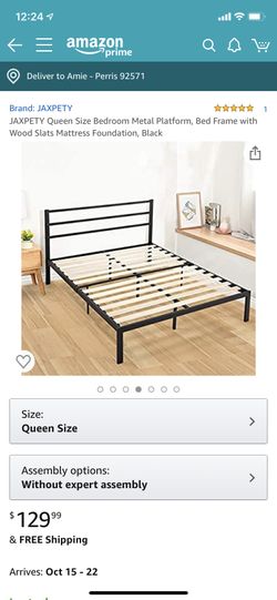 Almost new full bed frame