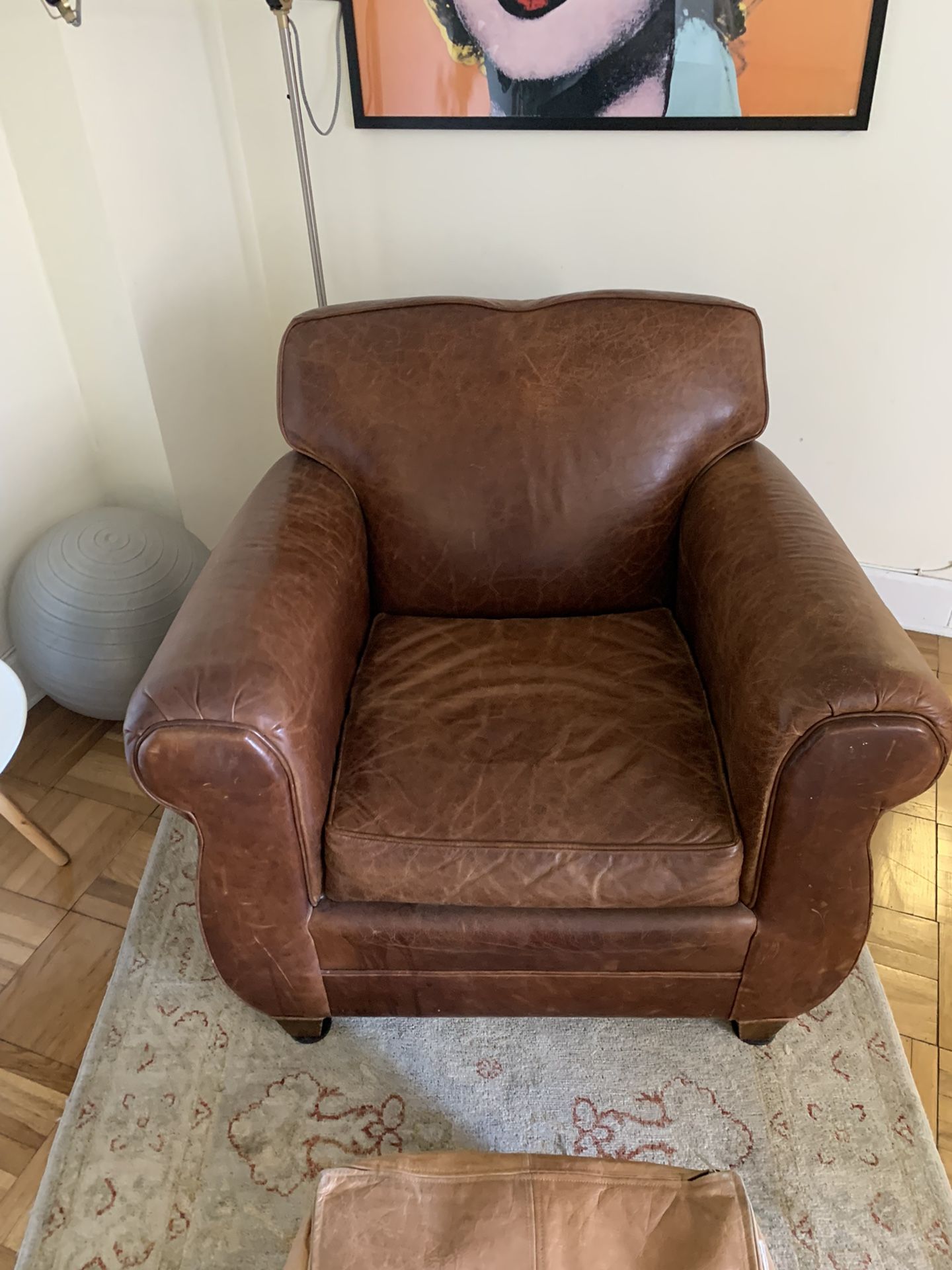 Restoration Hardware Leather Chair