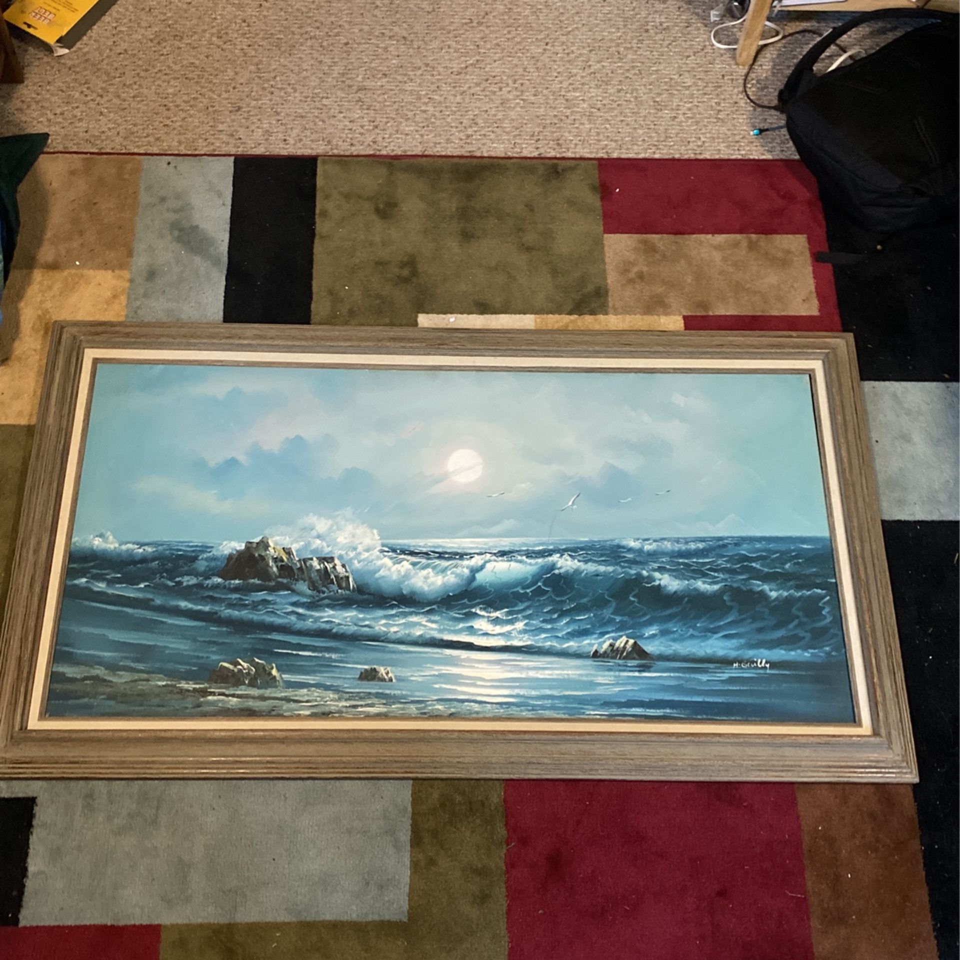 Original Howard Gailey Seascape Painting Framed