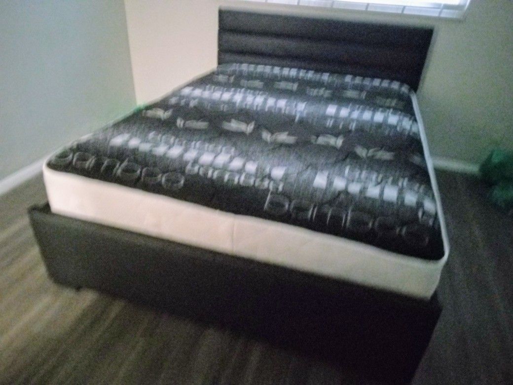 $399 Queen Bed Frame With Mattress And Boxspring Brand New Free Delivery