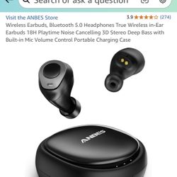 *NEVER USED* ANBES Wireless Earbuds Bluetooth 5.0